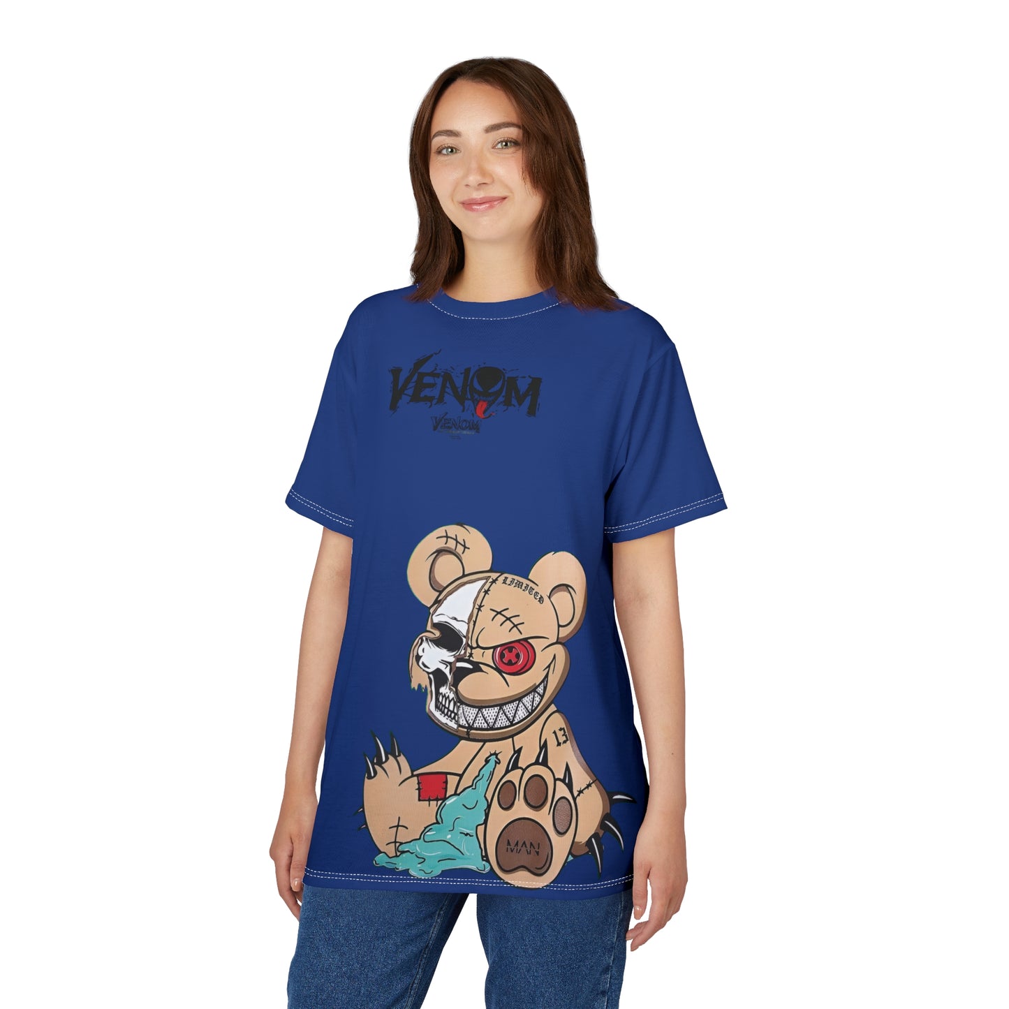 Venom-Inspired Teddy Bear T-Shirt – Edgy Streetwear | Urban Fashion